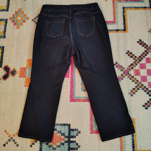 Lane Bryant Womens 20 Petite Jeans T3 High Rise Tighter Tummy Straight Short - Picture 5 of 7